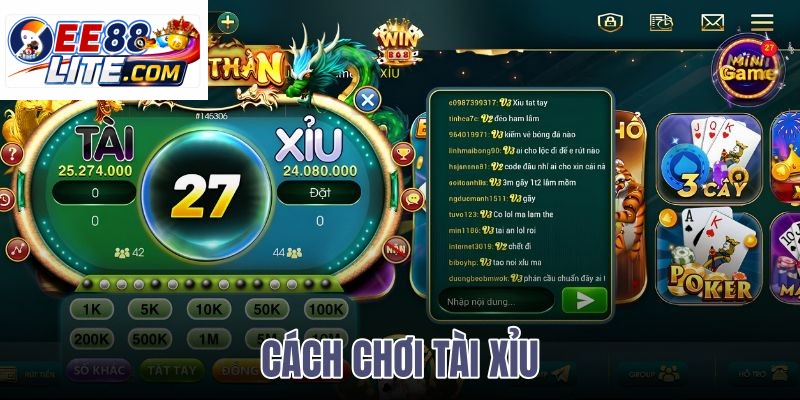 cách chơi tài xỉu