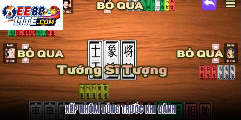 xep-nhom-dung-truoc-khi-danh